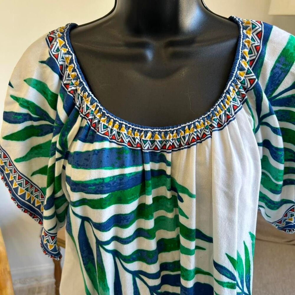 Anthropologie flying tomato off shoulder Women's multi Blouse - Picture 2 of 4